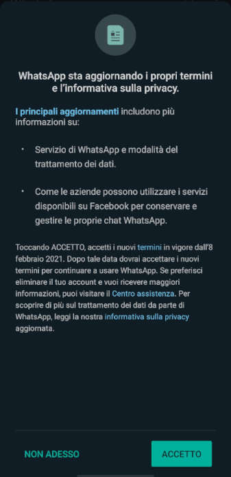 whatsapp privacy info